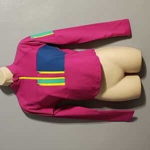 Fila women's Teaganne performance half zip fest fuchsia jacket size medium